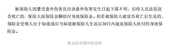 旅游失蹤什么保險能賠？